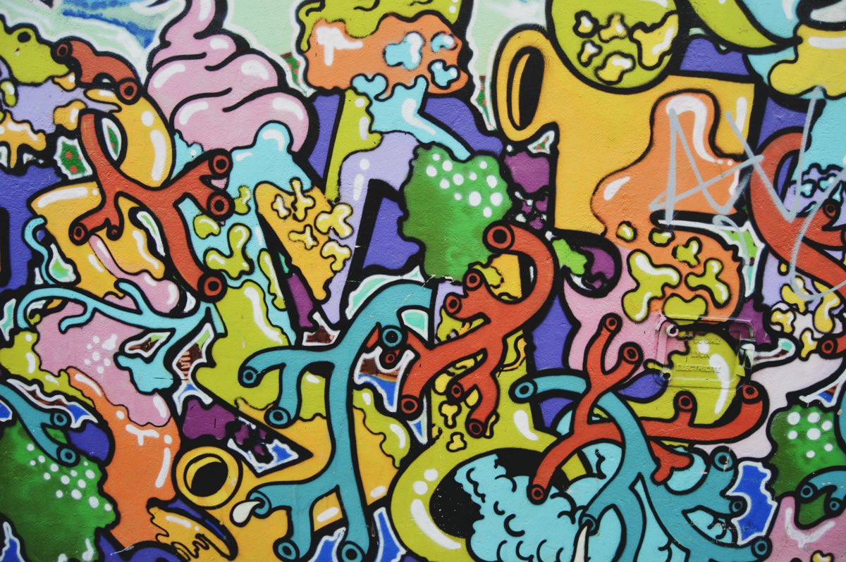 Colorful graffiti art